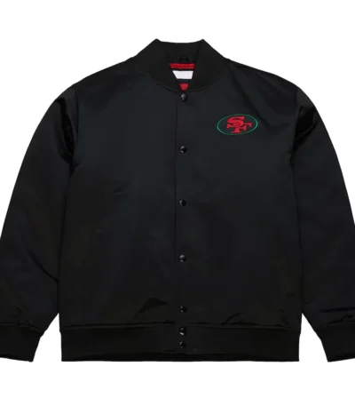 49ers Black Excellence Satin Jacket
