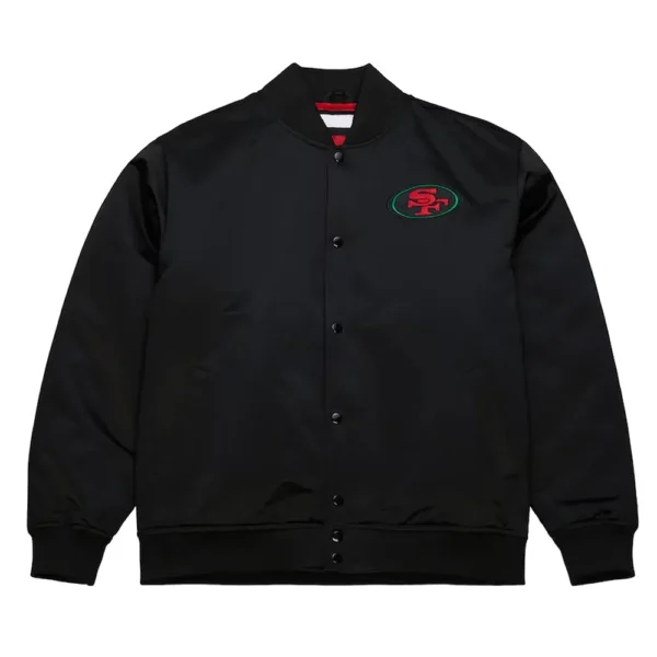 49ers Black Excellence Satin Jacket