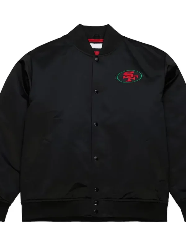 49ers Black Excellence Satin Jacket
