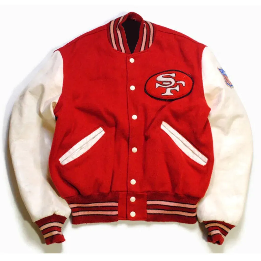 49ers SF Super Bowl Varsity Jacket 49ers SF Super Bowl Varsity Jacket