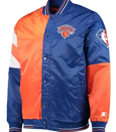 75th Anniversary Leader Ny Knicks Color Block Jacket