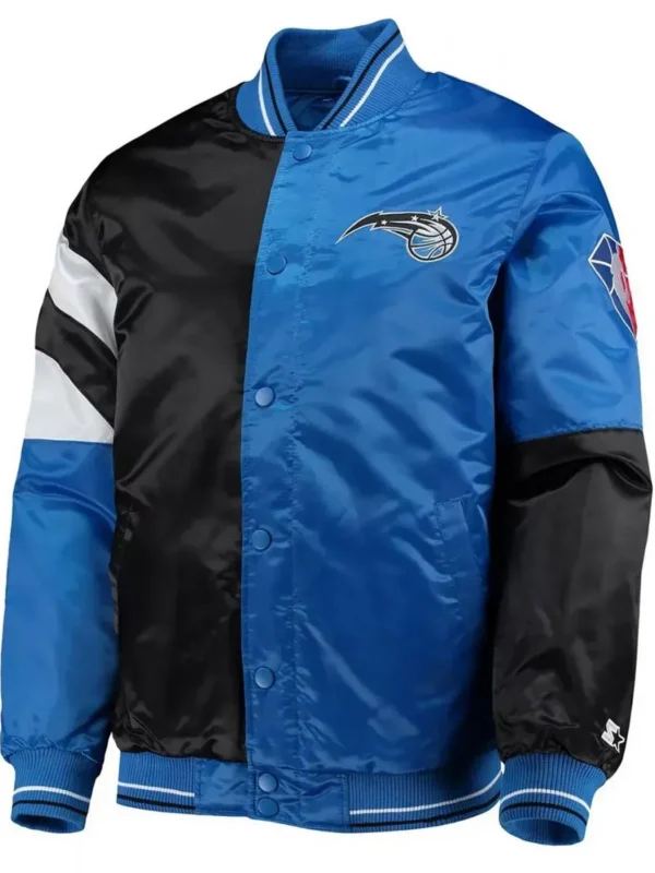 75th Anniversary Orlando Magic Leader Color Block Satin Jacket