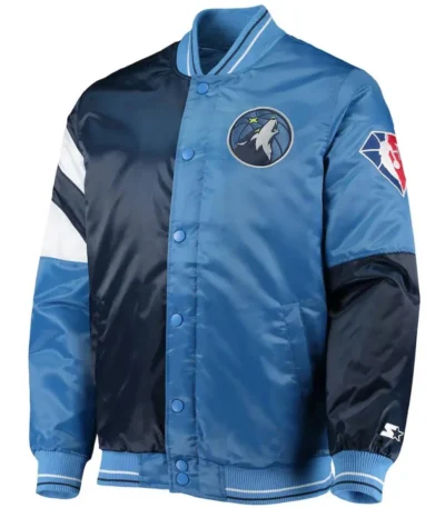 75th Anniversary T-Wolves Leader Color Block Jacket