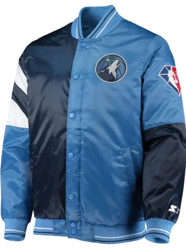 75th Anniversary T-Wolves Leader Color Block Jacket