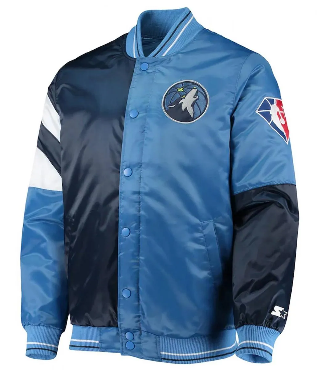 75th Anniversary T-Wolves Leader Color Block Jacket 75th Anniversary T-Wolves Leader Color Block Jacket