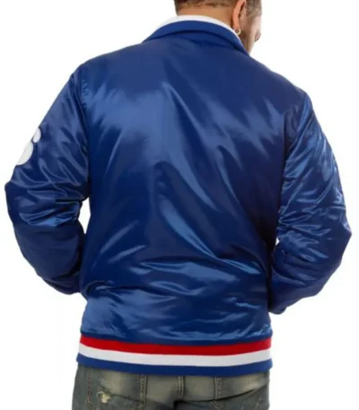 76ers Philadelphia Bomber Blue Jacket