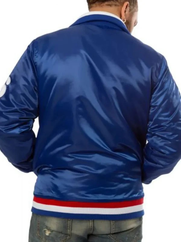 76ers Philadelphia Bomber Blue Jacket