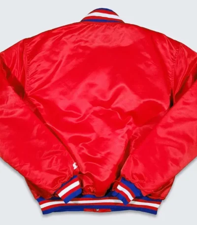76ers Philadelphia Sixers Vintage Red Jacket