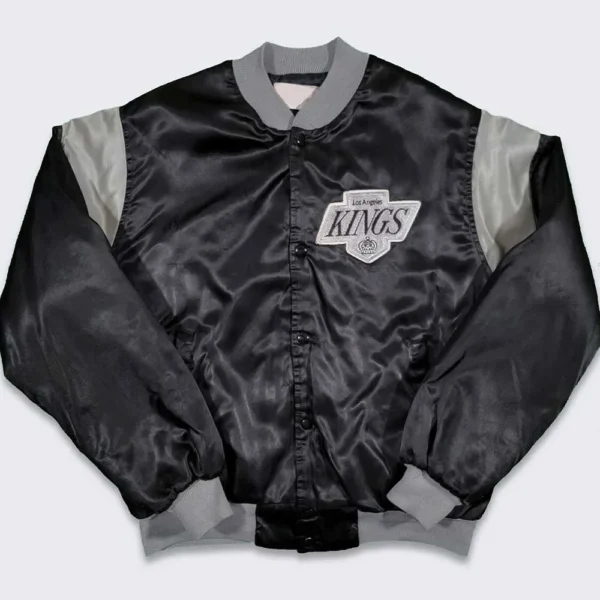 80s Los Angles Kings Black Bomber Jacket