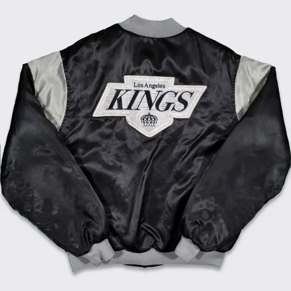 80s Los Angles Kings Black Bomber Jacket