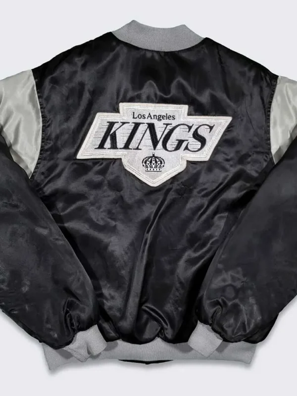 80s Los Angles Kings Black Bomber Jacket