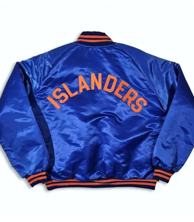 80s NY Islanders Blue Bomber Jacket