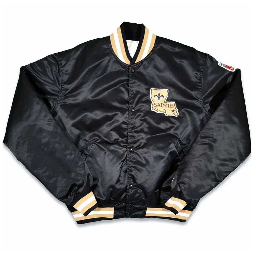 80s New Orleans Saints Bomber Jacket 80s New Orleans Saints Bomber Jacket