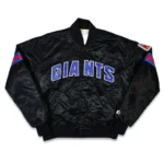 80s New York Giants Black Bomber Jacket