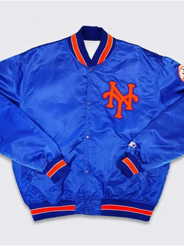 80s New York Mets Blue Bomber Jacket