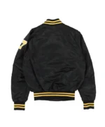 Pittsburgh Pirates 80’s Black Bomber Satin Jacket