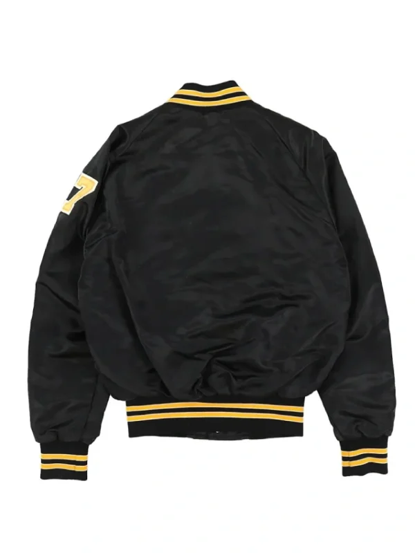 Pittsburgh Pirates 80’s Black Bomber Satin Jacket