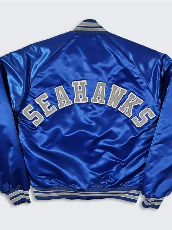 80s Seattle Seahawks Blue Bomber Jacket