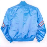 90s Houston Oilers Blue Satin Jacket