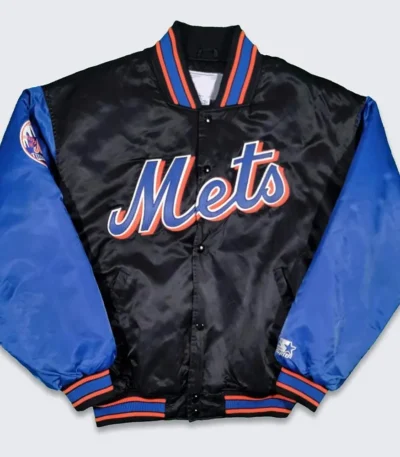 90s New York Mets Black and Blue Jacket