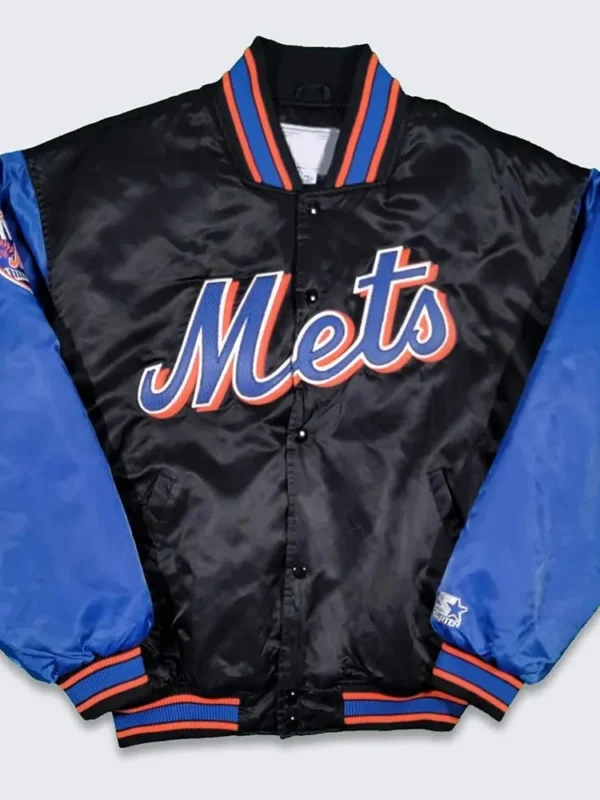 90s New York Mets Black and Blue Jacket