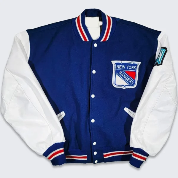 90s New York Rangers Eastern Varsity Jacket