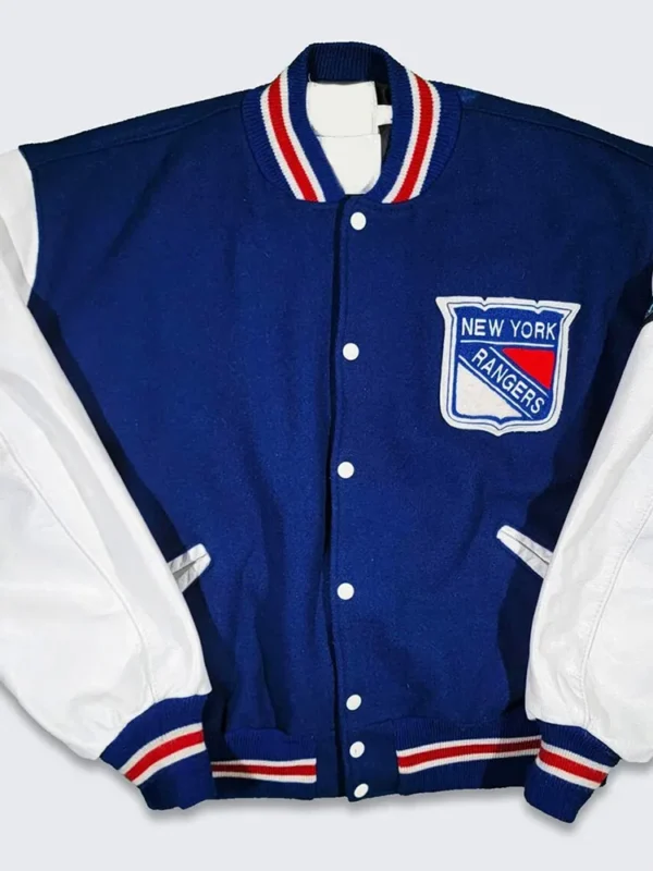 90s New York Rangers Eastern Varsity Jacket