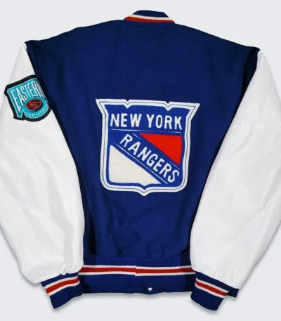 90s New York Rangers Eastern Varsity Jacket