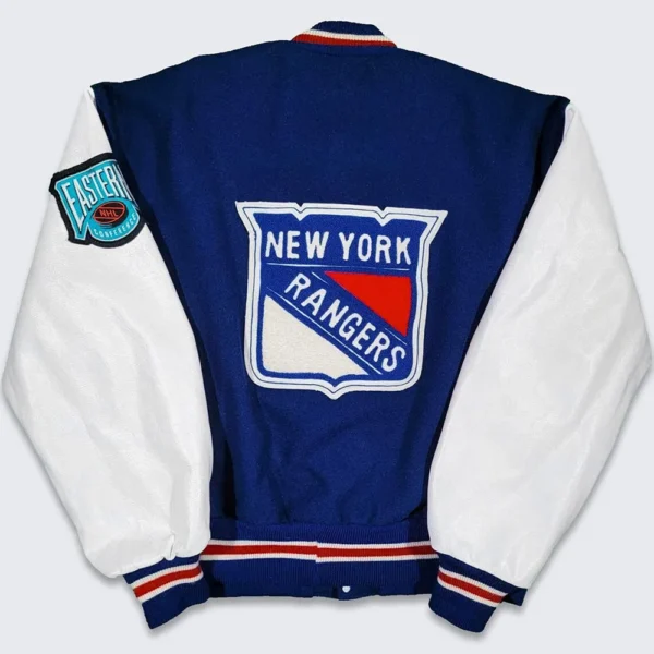 90s New York Rangers Eastern Varsity Jacket