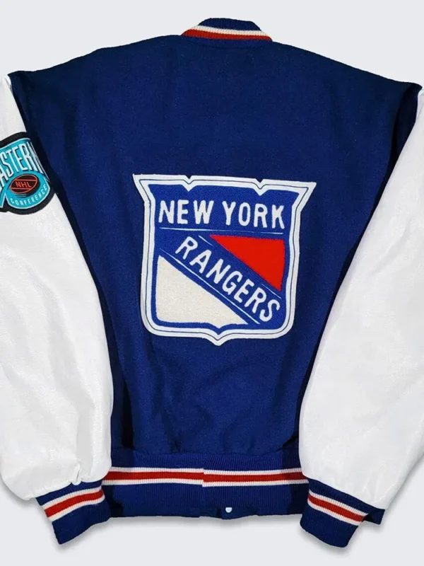 90s New York Rangers Eastern Varsity Jacket