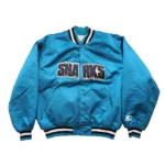 90s San Jose Sharks Blue Satin Jacket
