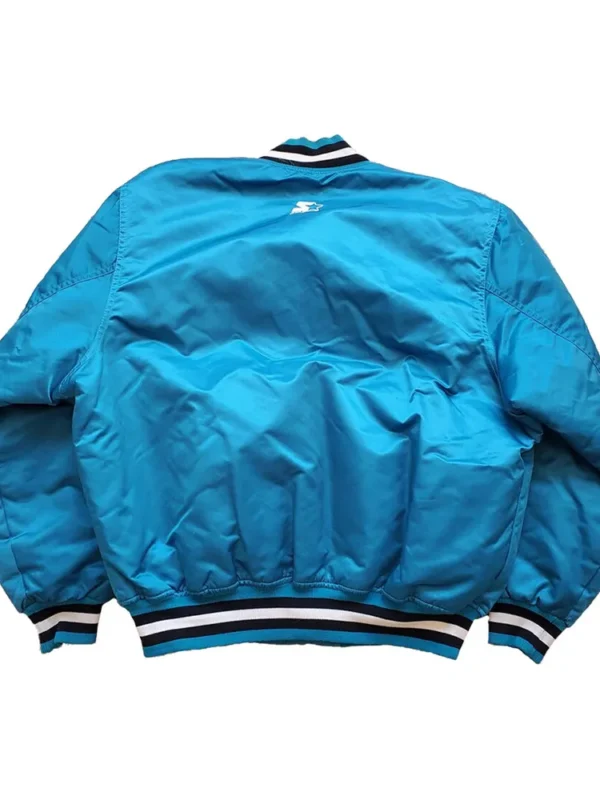 90s San Jose Sharks Blue Satin Jacket