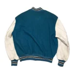 90s San Jose Sharks Teal Blue Varsity Jacket