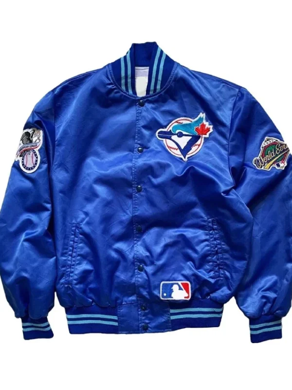 90’s Toronto Blue Jays Blue Satin Jacket