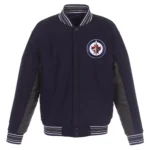 Accent Winnipeg Jets Varsity Navy-Charcoal Jacket