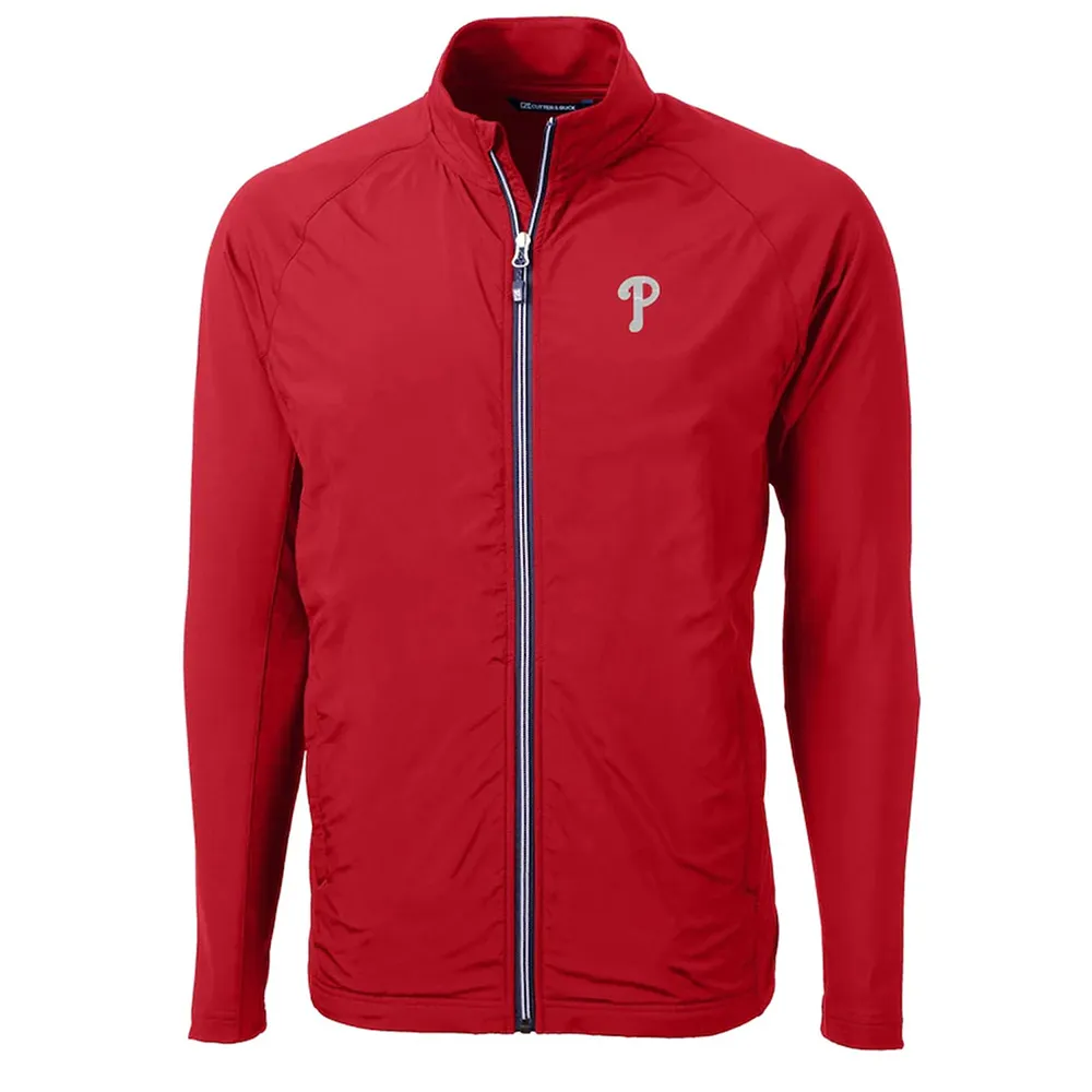 Adapt Eco Knit Philadelphia Phillies Full-Zip Jacket Adapt Eco Knit Philadelphia Phillies Full-Zip Jacket