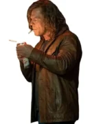 Motor City Alan Ritchson Brown Leather Jacket