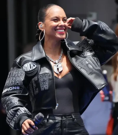 Alicia Keys Knicks Parade Jacket
