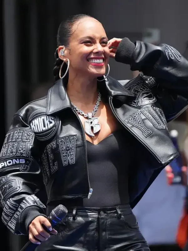 Alicia Keys Knicks Parade Jacket