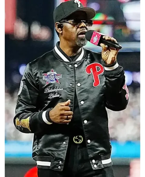 All-Star Game 2026 Boyz II Black Satin Jacket