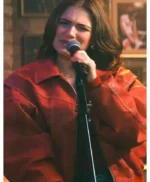 Off Campus Allie Hayes Red Bomber Jacket
