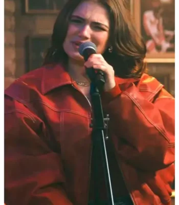 Off Campus Allie Hayes Red Bomber Jacket