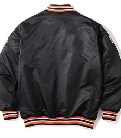 American Flag San Francisco Giants Black Bomber Jacket