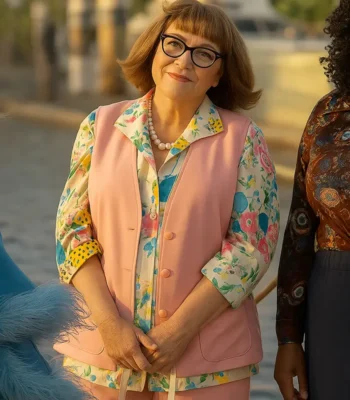 Ann Holiday Palm Royale Pink Vest