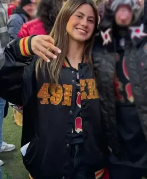 Azul Trujillo San Francisco 49ers Satin Jacket