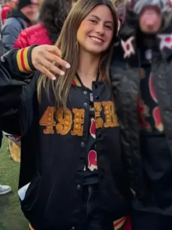 Azul Trujillo San Francisco 49ers Satin Jacket