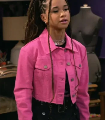 Billie Wizards Beyond Waverly Place Pink Jacket