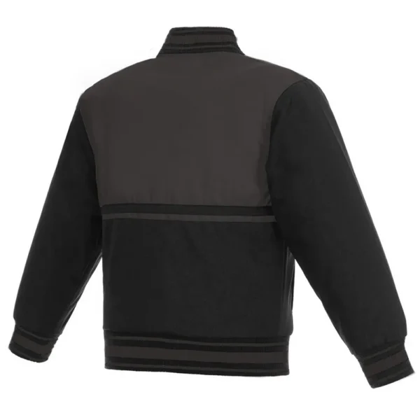 Black-Charcoal Youth San Antonio Spurs Poly Twill Jacket