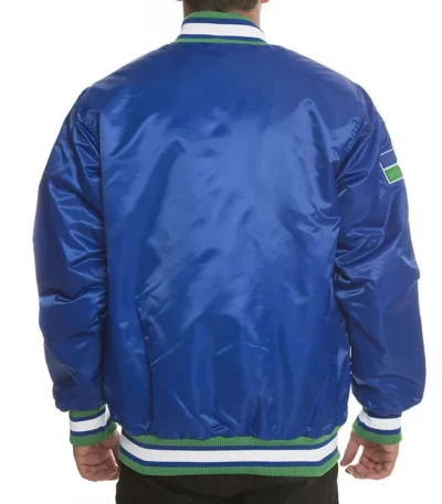 Black Label Seattle Seahawks Satin Jacket