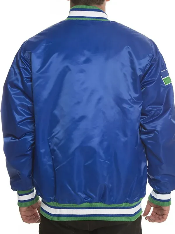 Black Label Seattle Seahawks Satin Jacket
